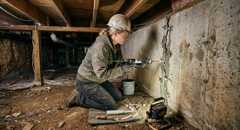 Basement Foundation Repair in Pipe Creek, TX