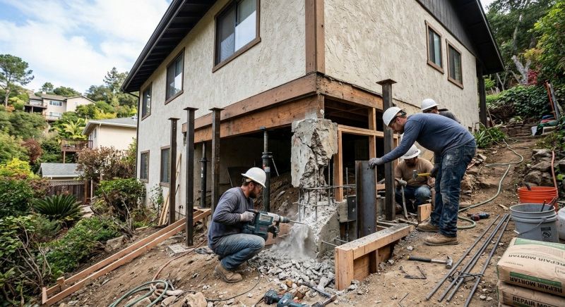 Concrete Foundation Repair in Center Point, TX
