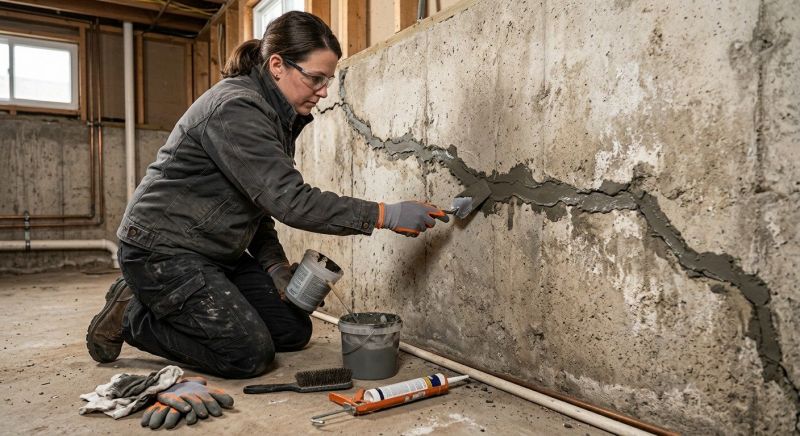 Cracked Basement Floor Repair in Bandera, TX