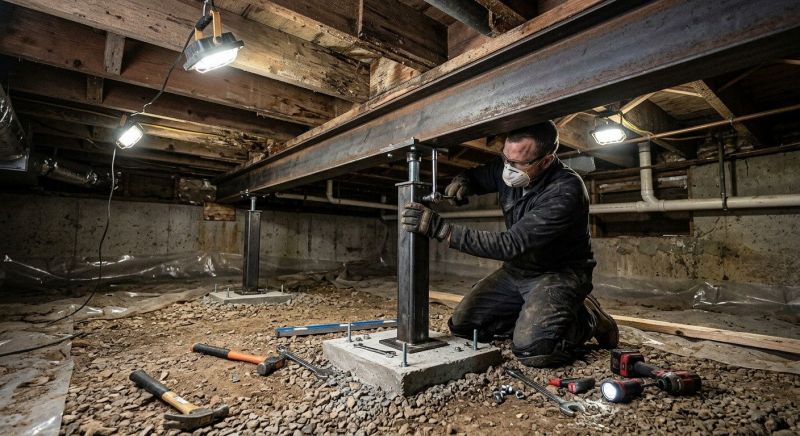 Crawlspace Structural Repair in Bandera, TX