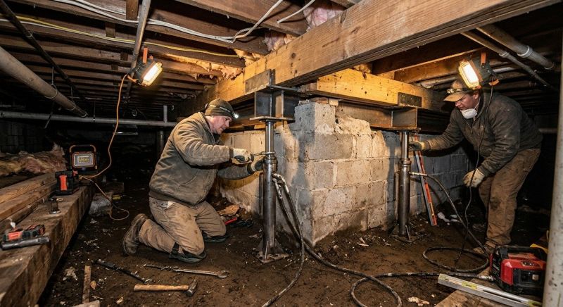 Crawlspace Structural Repair in Bandera, TX