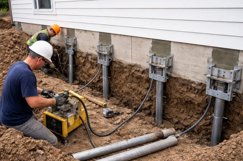 Helical Piers Installation in Bandera, TX