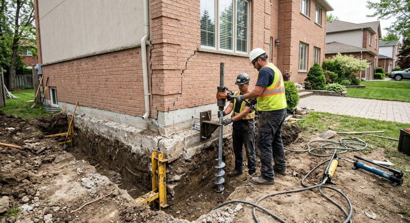 Sinking Foundation Repair in Center Point, TX