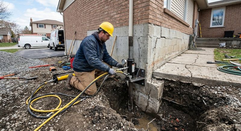 Sinking Foundation Repair in Center Point, TX