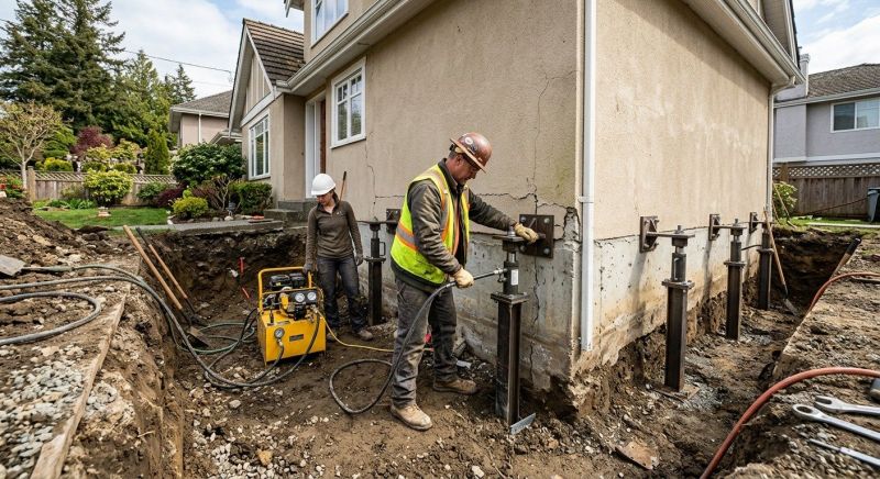 Sinking Foundation Repair in Comfort, TX